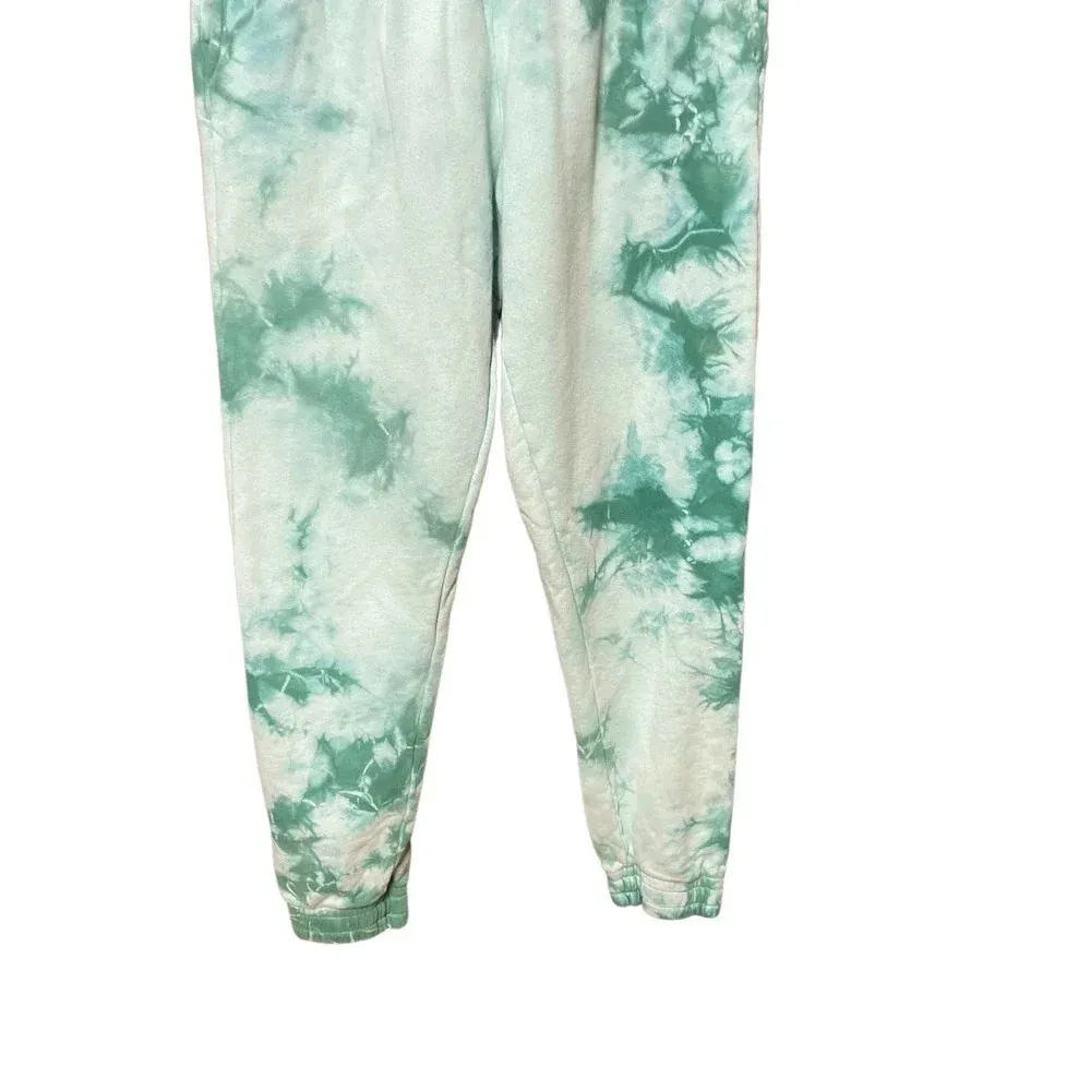 Frankie's Bikinis Aiden Sweatpants Emerald Tie‎ Dye Green Size Small - Image 4