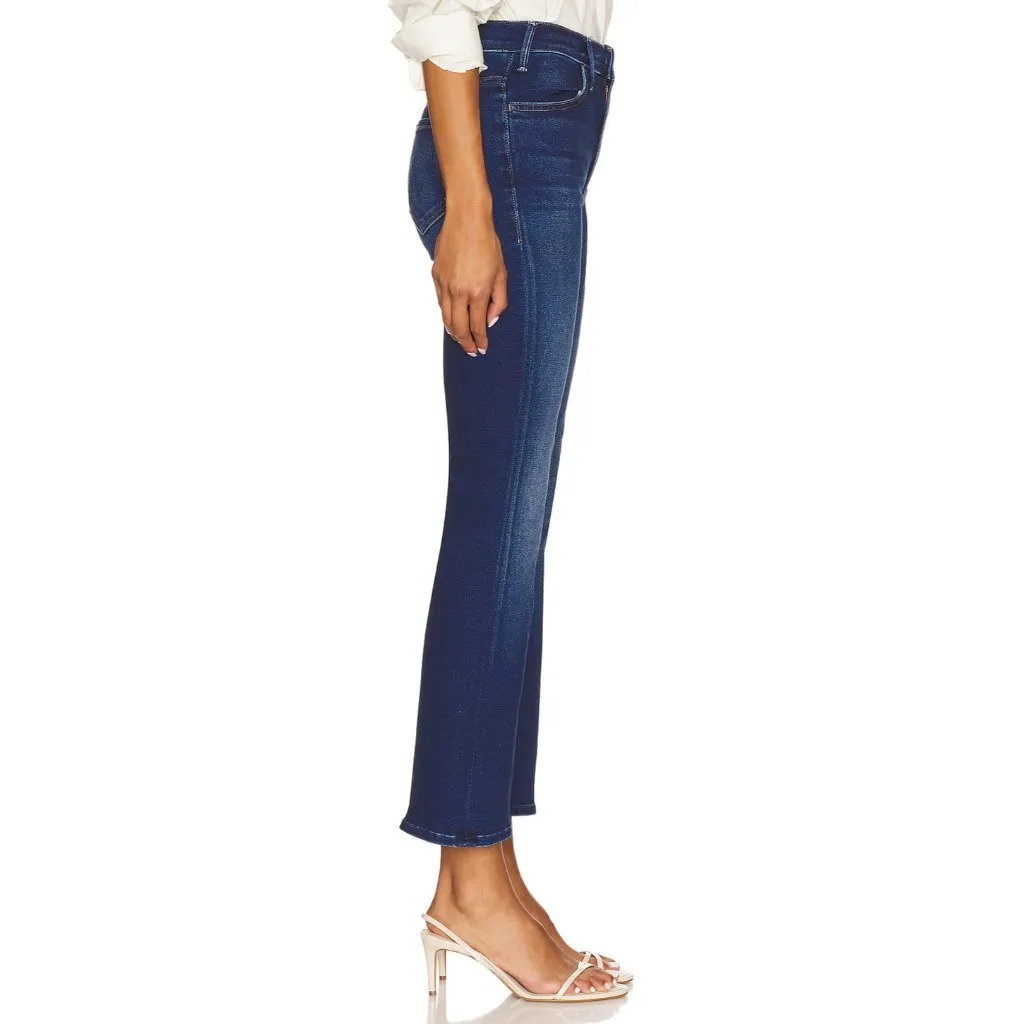 NWT Mother Hustler Ankle in Taking Chances High Rise Boot Crop Stretch Jeans 25 Blue - Image 10