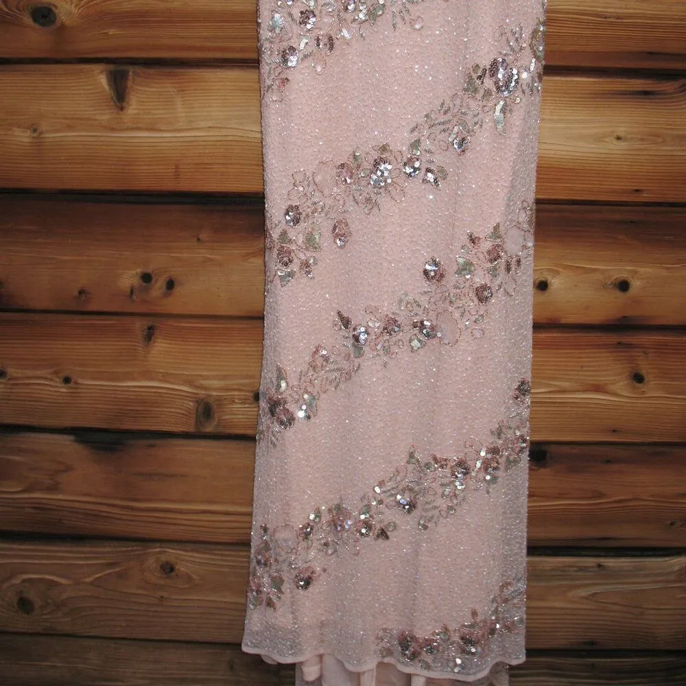 MAC DUGGAL 5500 Womens Embellished Bateau Neck Cap Sleeve Gown - Image 12