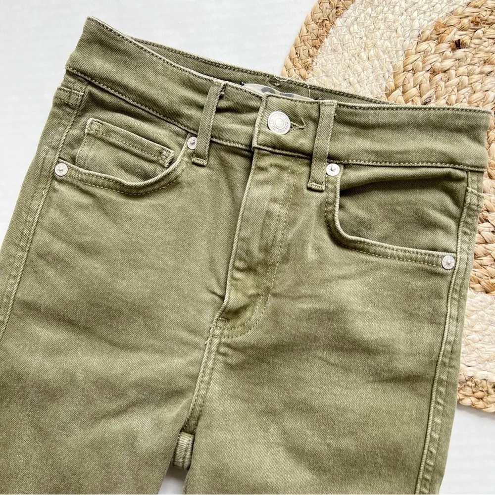 FP We The Free Olive Green High Rise Skinny Jeans - Image 2