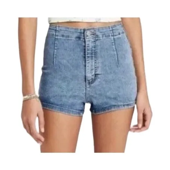 Wild Fable Women's High Waisted Denim Shorts Acid Wash Size 2 NWT - Image 13