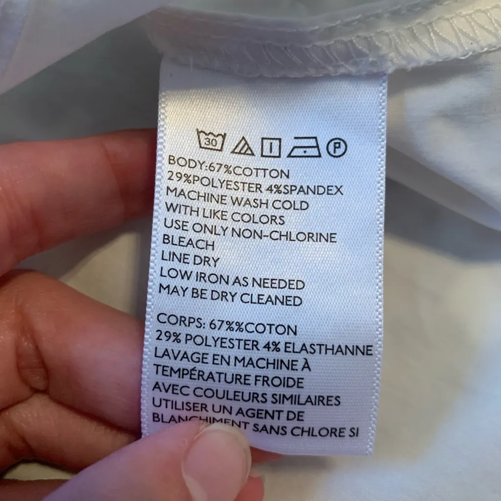 Urban Outfitters White Button Down Blouse NWT Sz M - Image 5