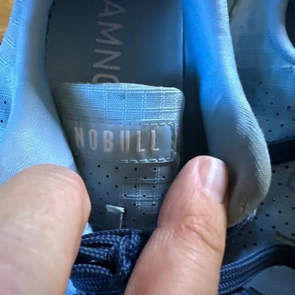 Nobull cross trainers blue knit shoe sneaker women’s 9 men’s 7.5 - Image 8