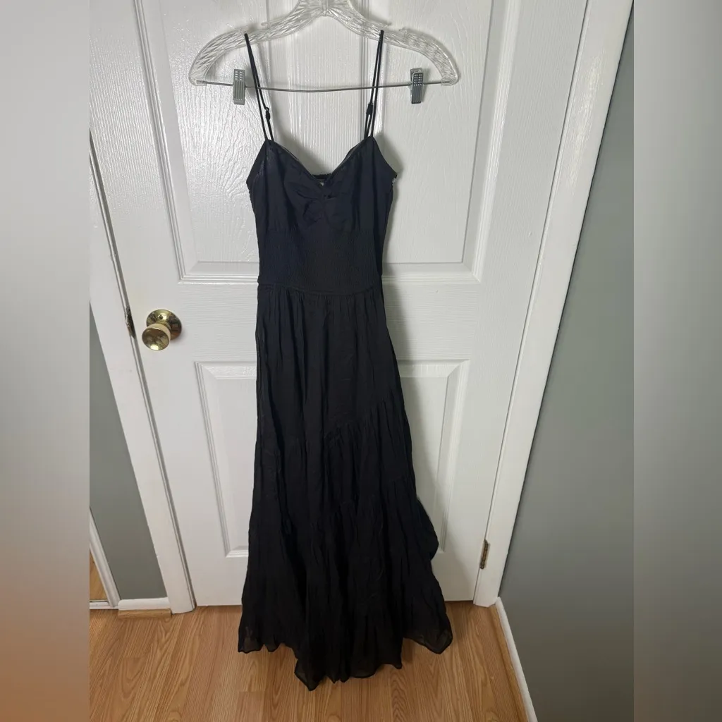 Free People Sundrenched Solid Maxi in Black XS - Image 3
