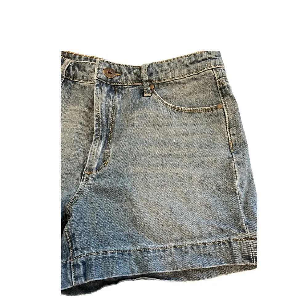 Articles of Society | High Rise Jean Shorts 27 Blue Denim Medium Wash - Image 2