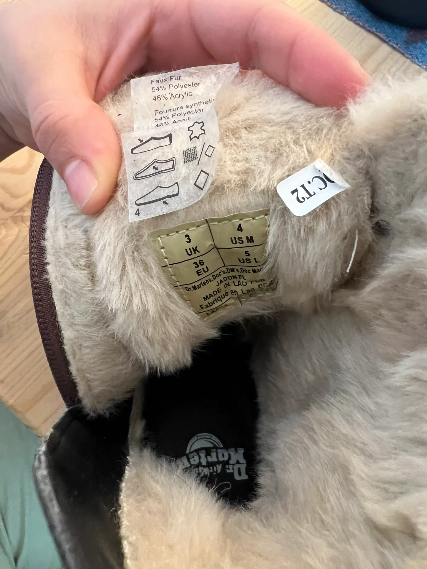 Dr. Martens AirWair Boots Jadon Fur Lined - Like New - Image 5