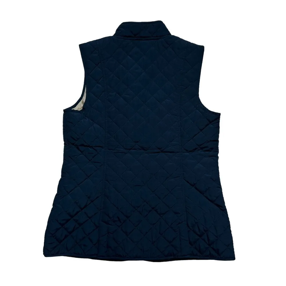 J. Jill Black Quilted Button Down Puffer Vest | Woman’s U.S. Small - Image 2