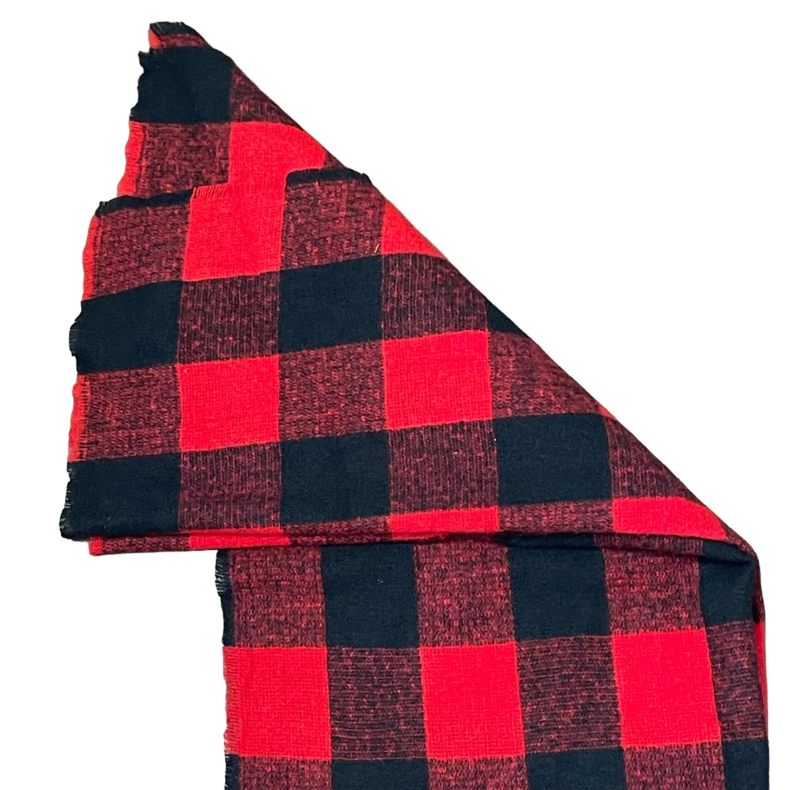 Old‎ Navy Red Buffalo Plaid Scarf Wrap Shawl Women One Size NWT - Image 2