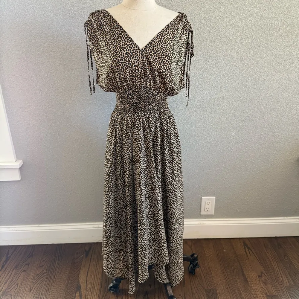 Banana Republic Giraffe Print Midi Dress Size 12 EUC‎ - Image 3