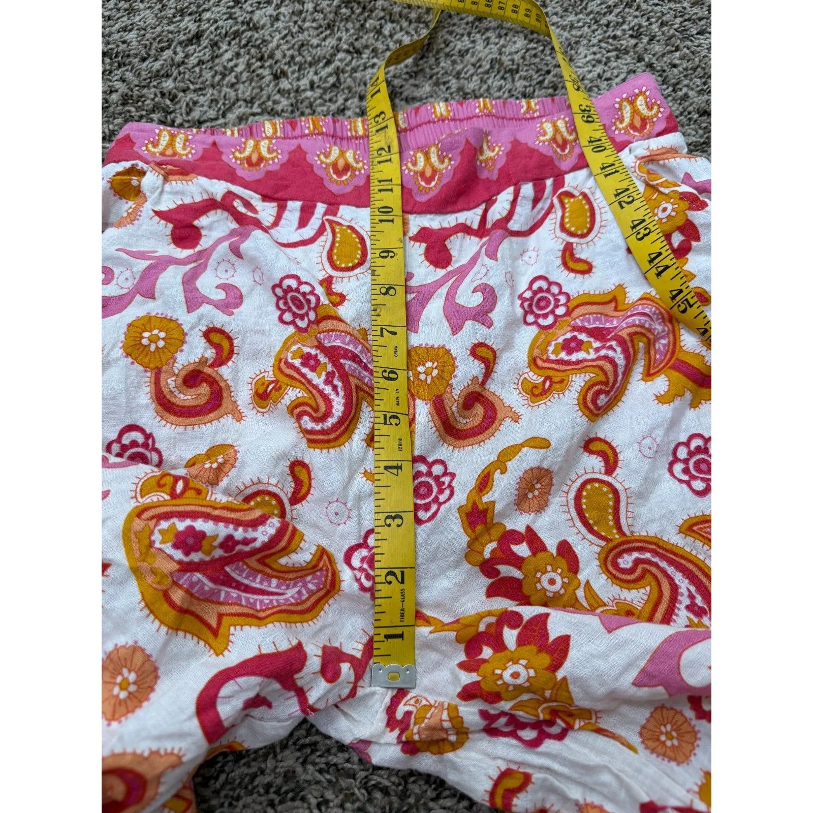 Haute Hippie Wide Leg Boho Pants Sz S Linen Blend Hippie Festival Beachy - Image 8