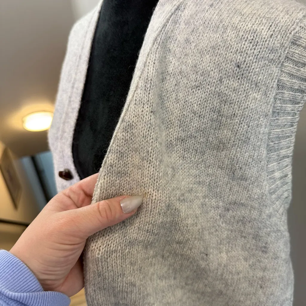 THE MOORS Vest Knit Gray Shetland Wool Lord Jeff Made USA Scotland Vintage XL - Image 5