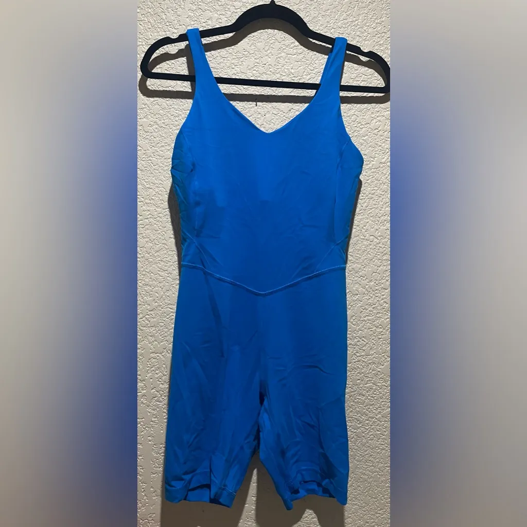 Lululemon Align Onesie 8” Romper Poolside Blue No Pads Size 8 - Image 3