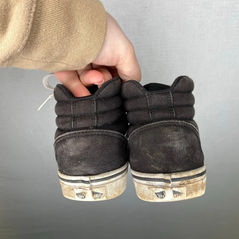 Vans Black Sk8-Hi High Top Sneakers Women Size 7.5 Lace Up Skateboarding Shoes‎ - Image 3