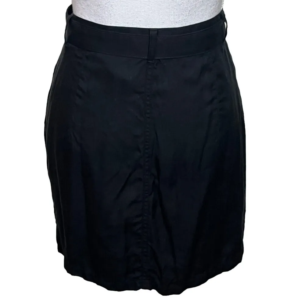 & Other Stories Paperbag Mini Skirt Black Waist Knit Womens Size 4 - Image 4