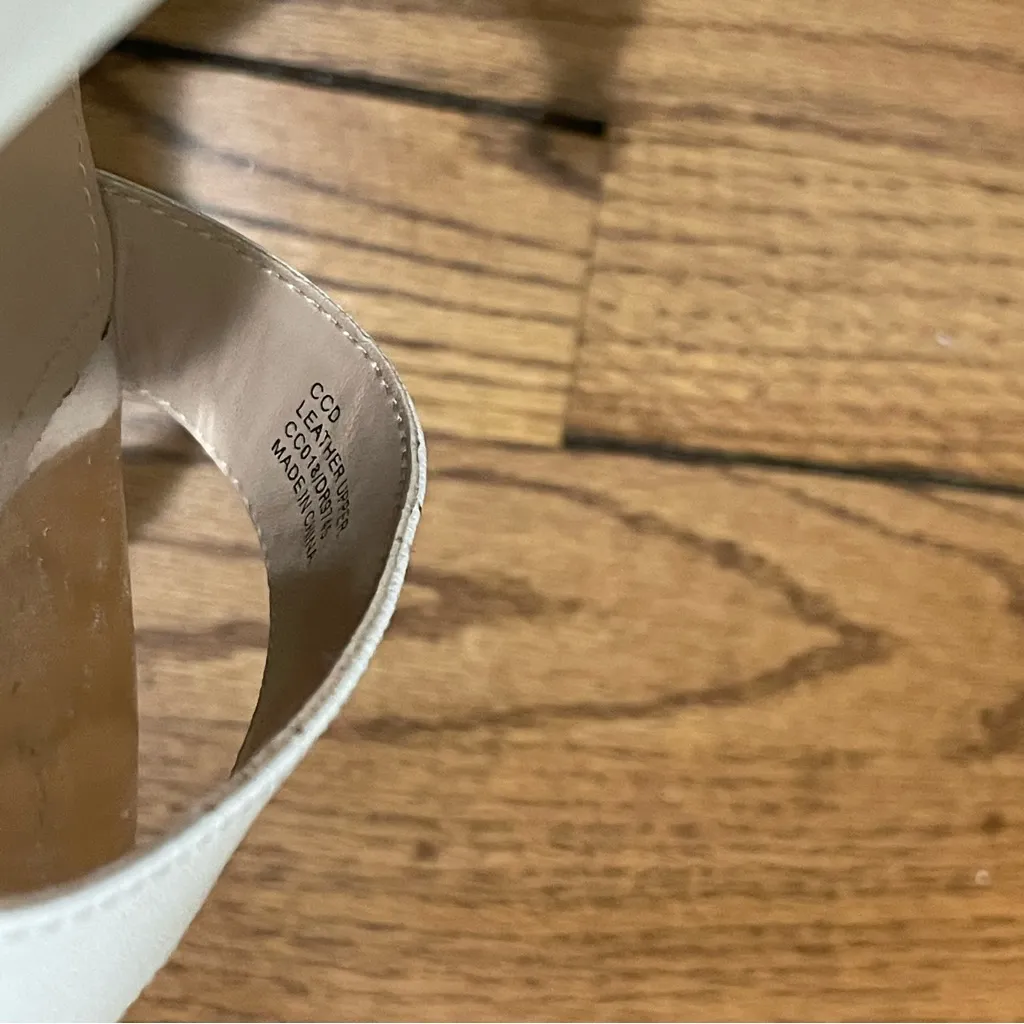 Charles By Charles David Arizona Cork Espadrille Wedge Sandals White Women 11M - Image 10