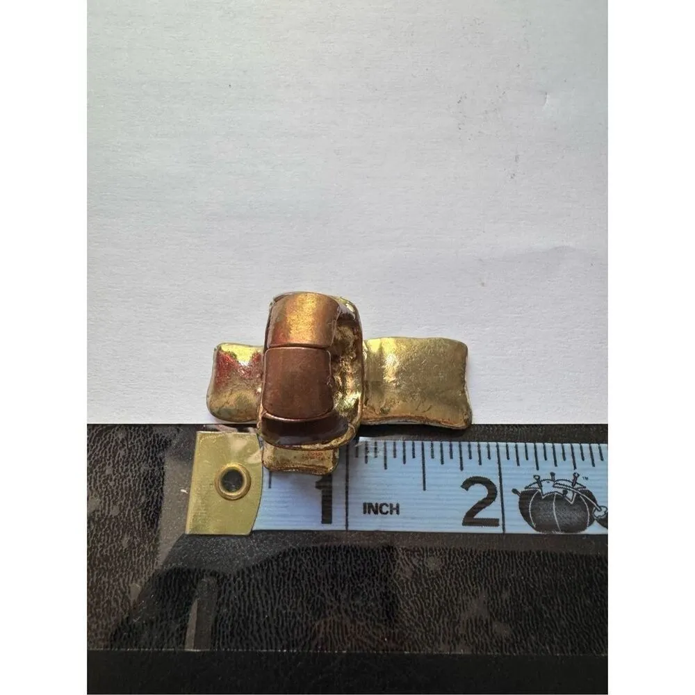 Womens Y2K Vintage Chunky Cross Gold Silver Tone Stretchy Cross Ring Western - Image 6