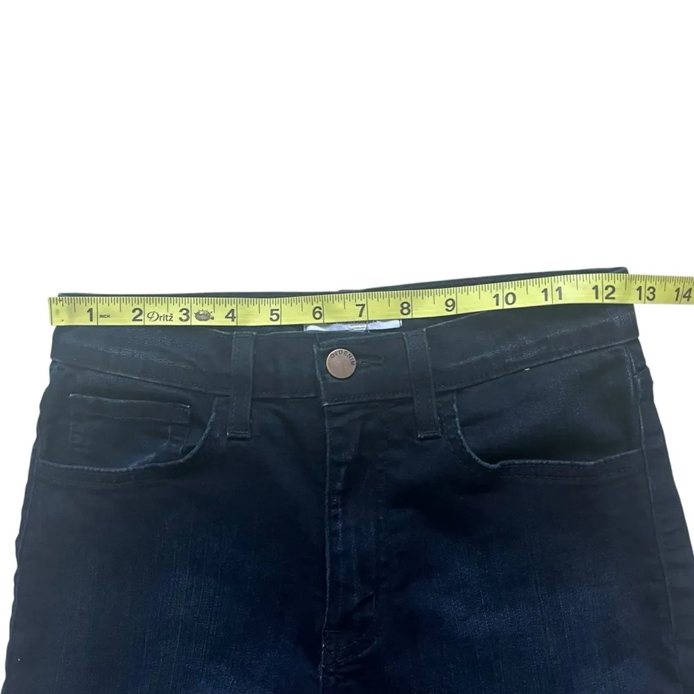 02 Denim All American Vintage Faded Denim Flare Jeans, Sz 25 Blue - Image 11