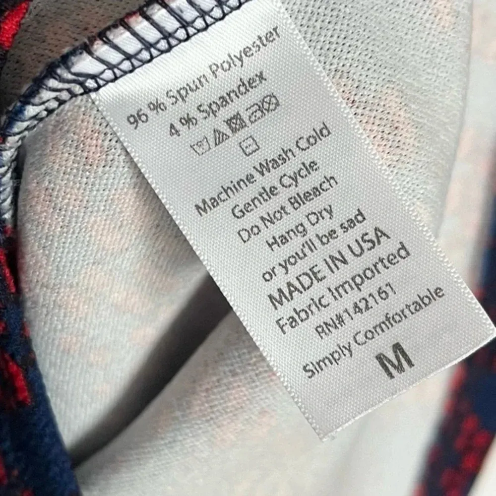 Lularoe • Red Blue Patterned Cassie Skirt - Image 4