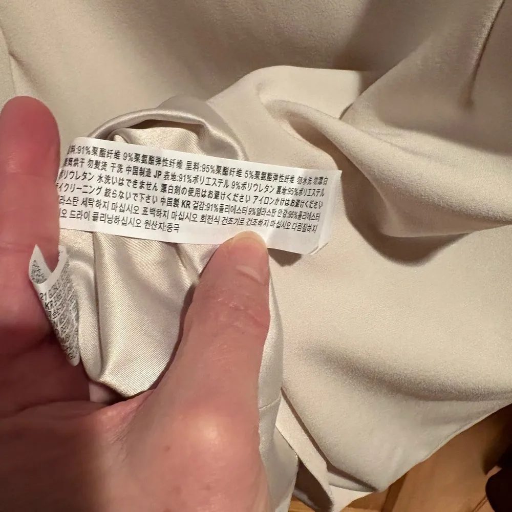 Forever 21 Women's Sleeveless Dress off white Sz L open detail front color - Image 13