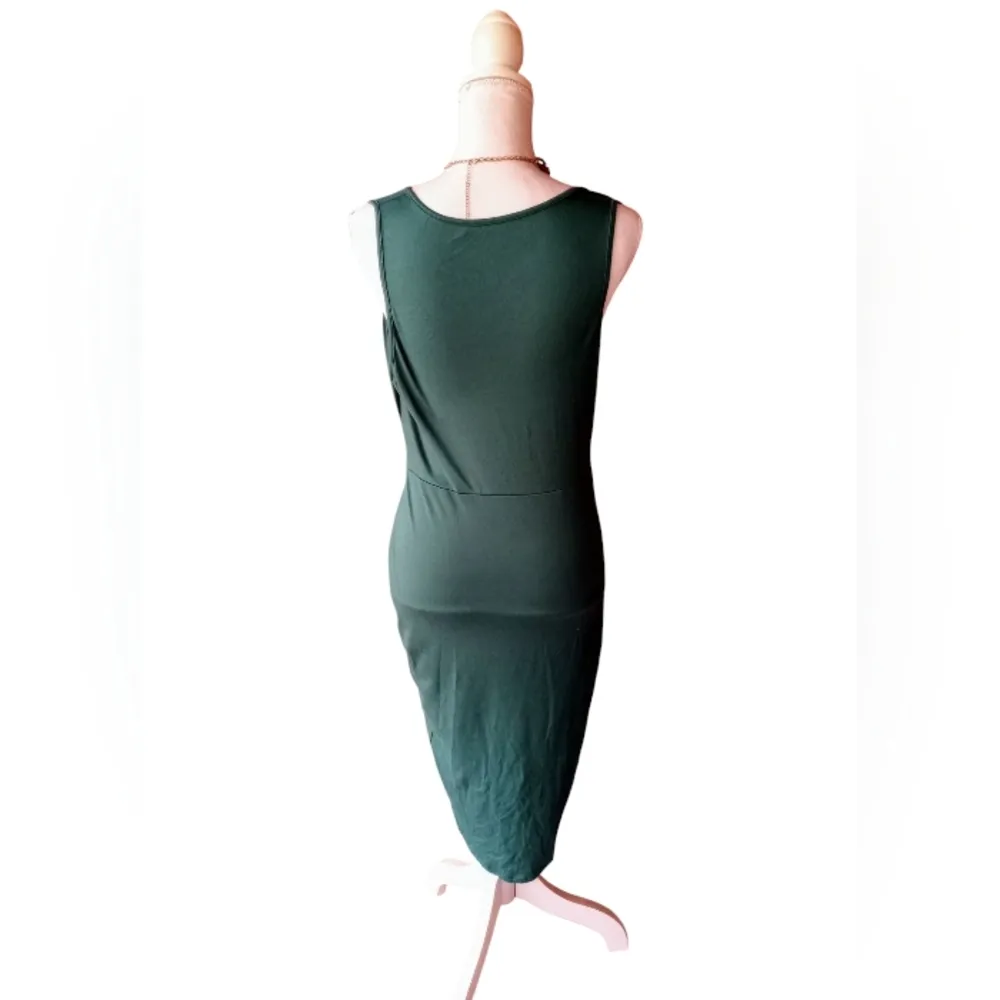 SHEIN Green Asymmetrical Bodycon Dress - Image 4