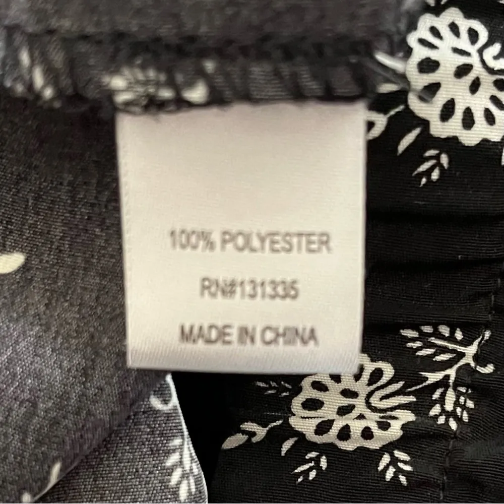 OOTD Strapless Border Print Woven Jumpsuit size S Black - Image 5