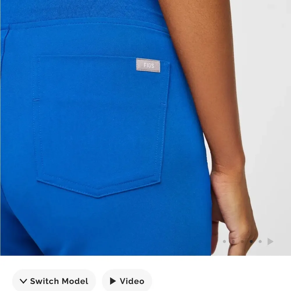 Blue fig Scrub Set with Zamora pants and caterinia scrub top XS/SM - Image 3