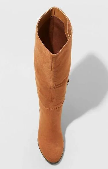 Cognac Knee High Boots 8.5 - Image 3