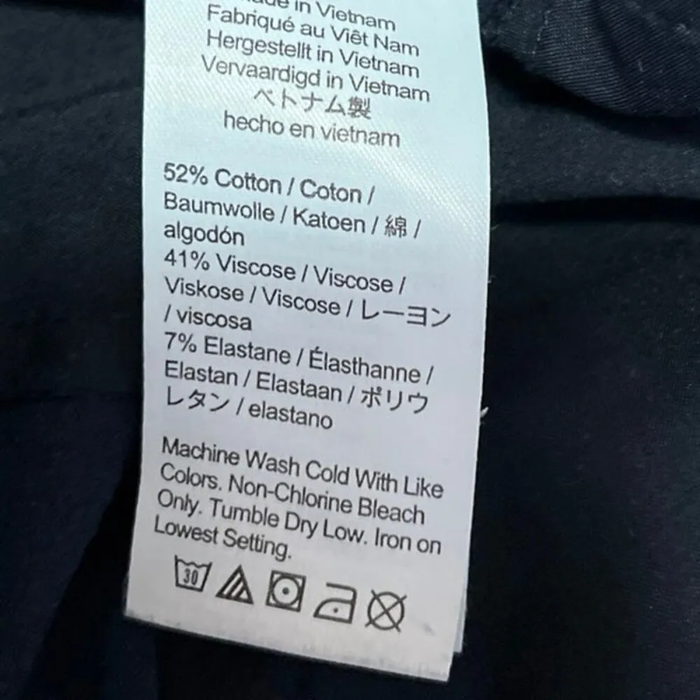 J.Crew Kate Women's Blue Straight Leg Mid Rise Crop Trousers Dress Pants Size 4 - Image 5