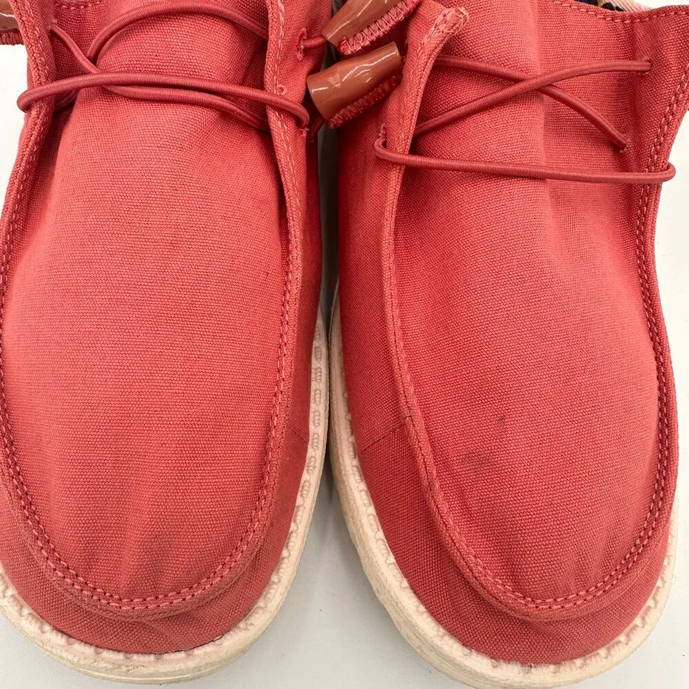 Hey Dude Women's Wendy Rosette Pink Loafers Size 11 - Image 4