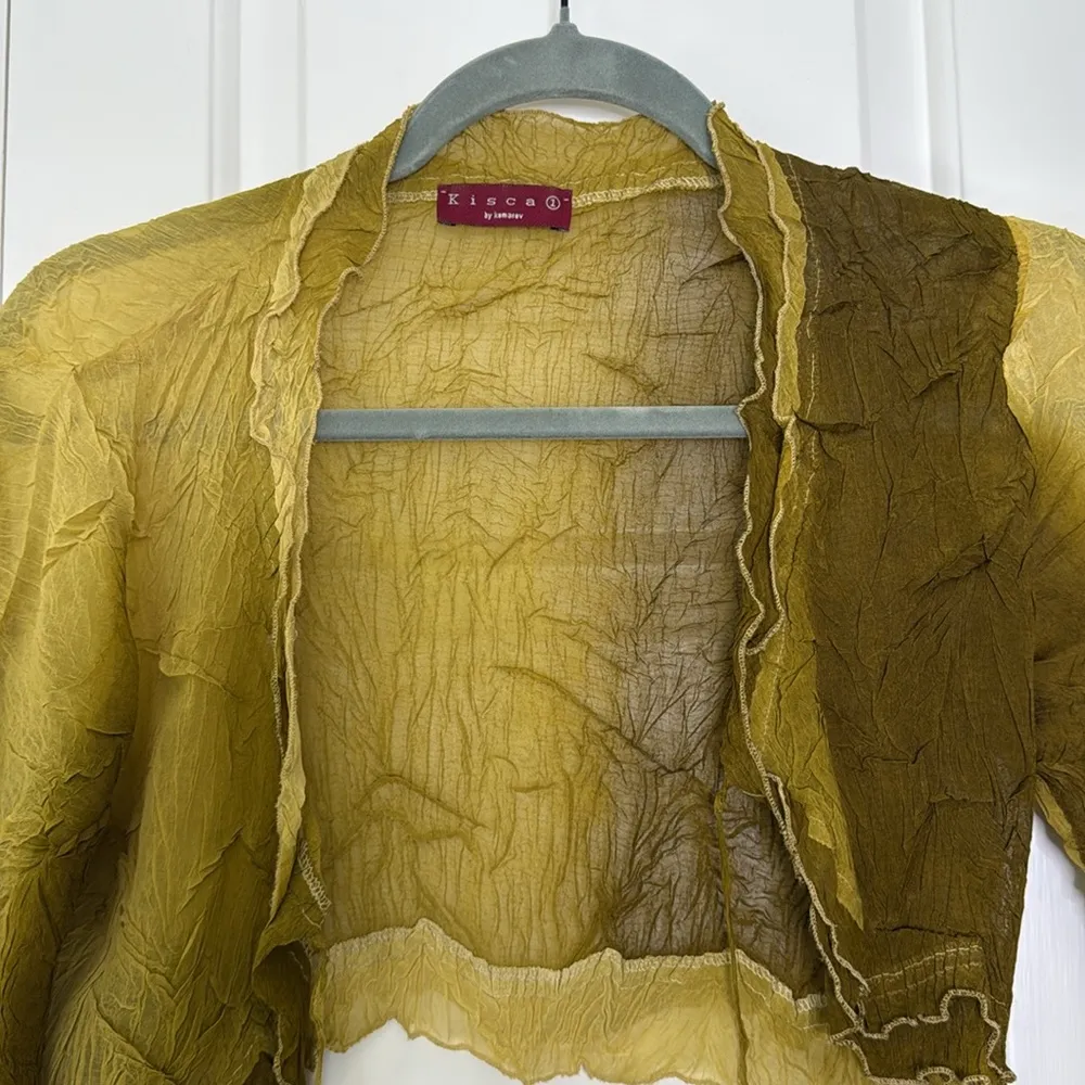 Komarov tie front balero cardigan y2k inspired Green - Image 3