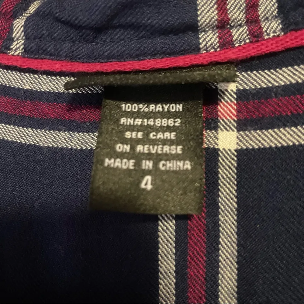 Torrid 4X Navy Blue Red Plaid Shirt - Image 5