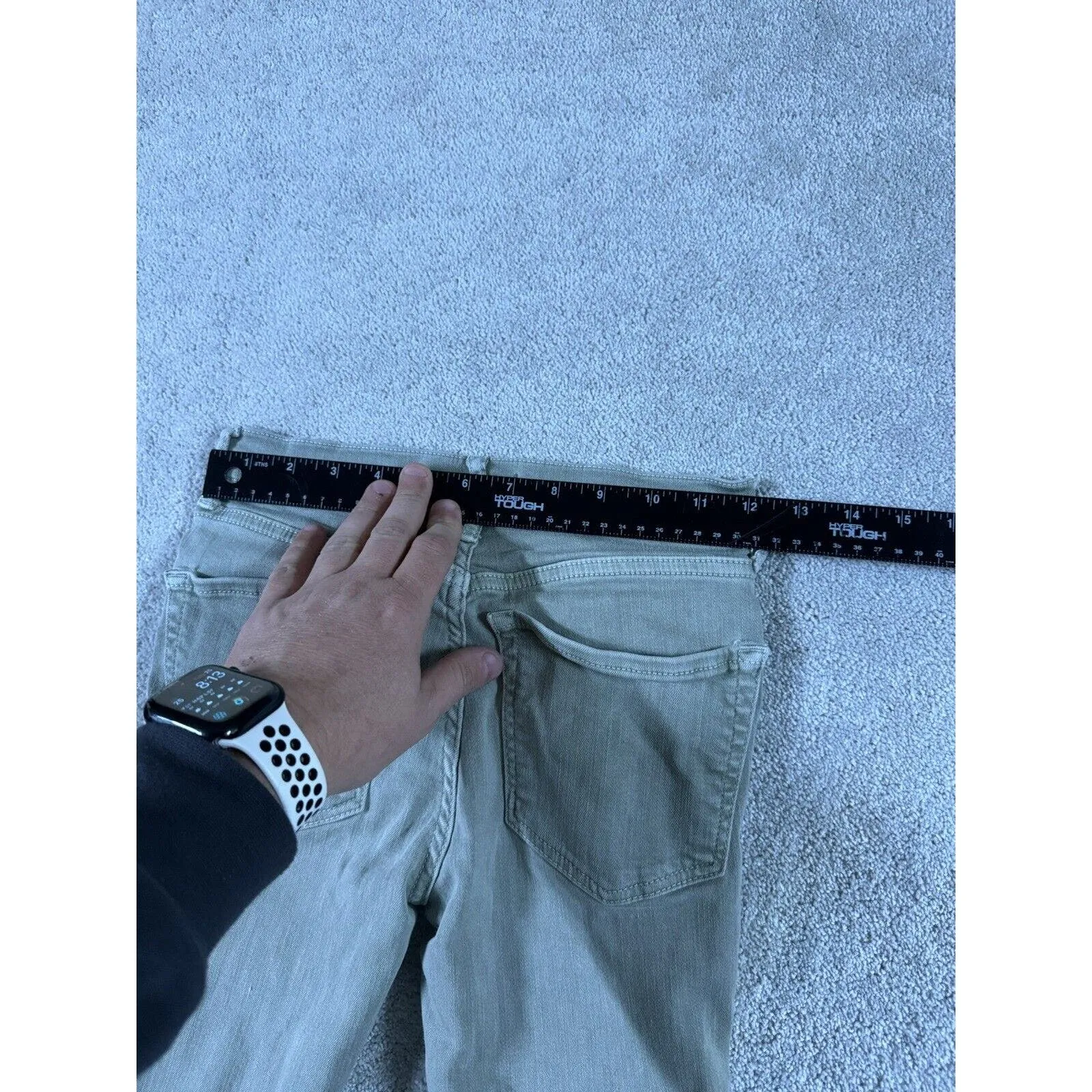 Free People Women's Green Distressed Skinny Jeans‎ Size 24 - Image 5