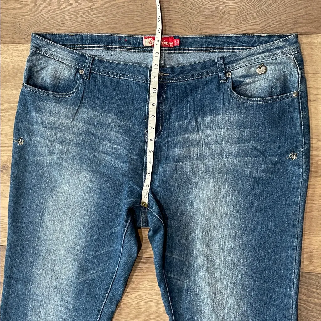 Vintage Apple Bottom Jeans Plus Size 24W Gold Bedazzled Y2k 90s Nelly - Image 13