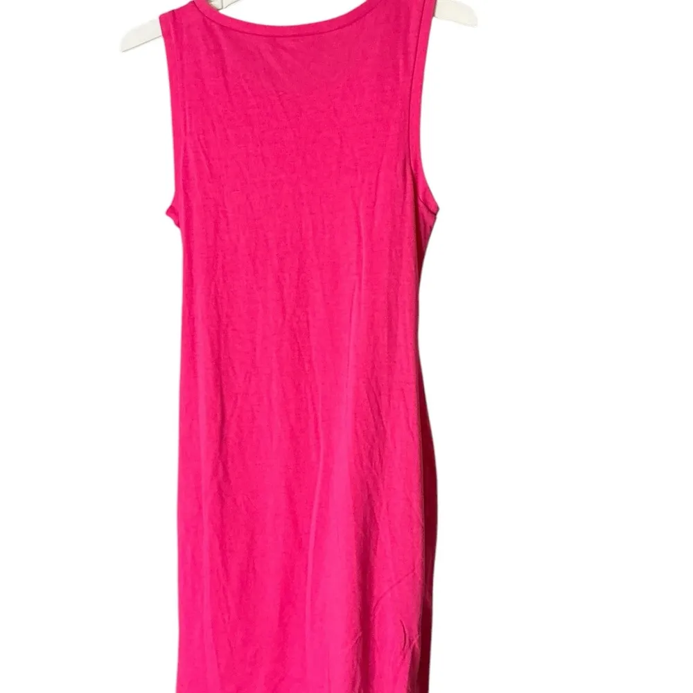 Melrose and Market Pink Asymmetrical Ruched Strapless Dress - Image 4