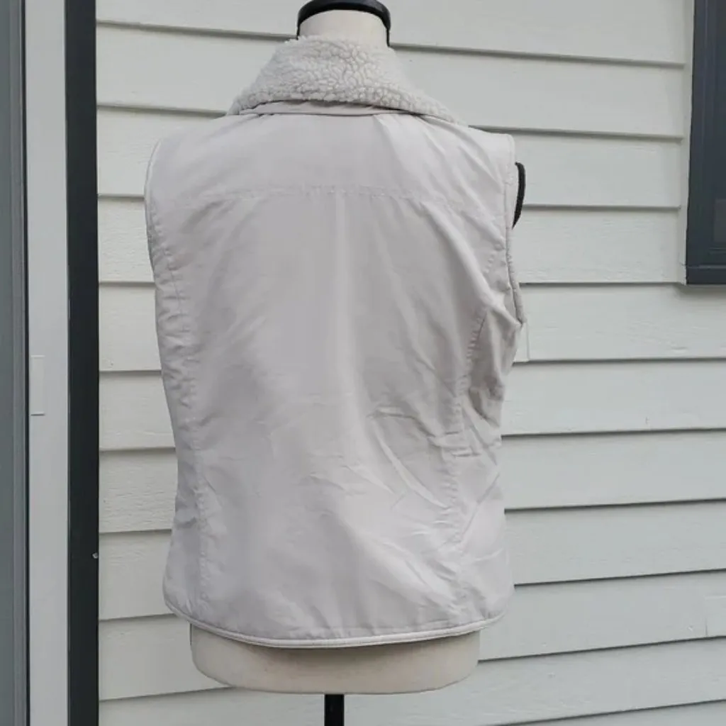 Sonoma Sherpa Lined Zip Up Vest | Sonoma Sherpa Lined Vest Tan - Image 5