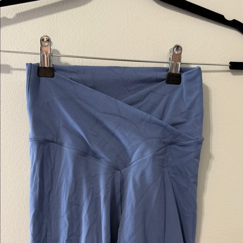 Aerie Offline Blue High-Waisted Cross Over Real Me Leggings - Image 2