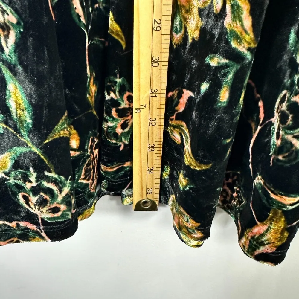 Bebop Velvet Floral Lace Dress Women M Fairy Grunge Goth Cottagecore‎ Academia - Image 2