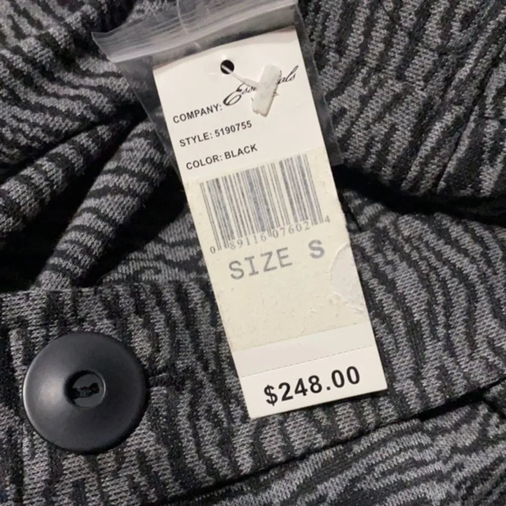 NWT Grey & Black Essentials by ABS Dress Size Sm - Image 5