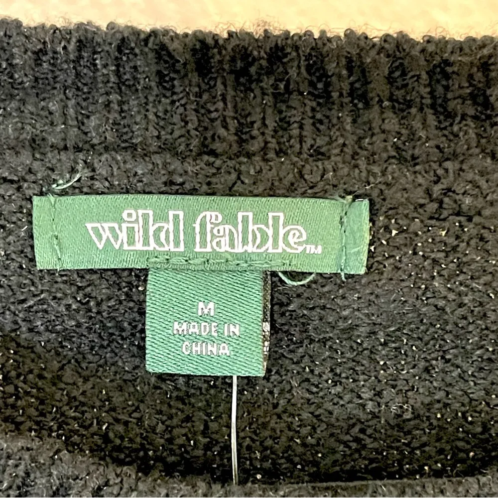 Wild Fable Black Crew Neck Sweater - Image 2