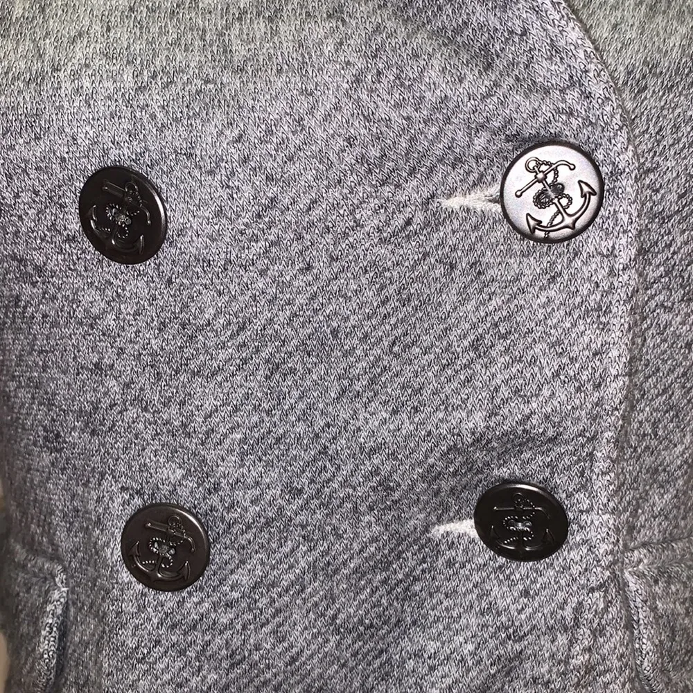 CAbi Heathered Double Breasted Military Style Peacoat - Image 4