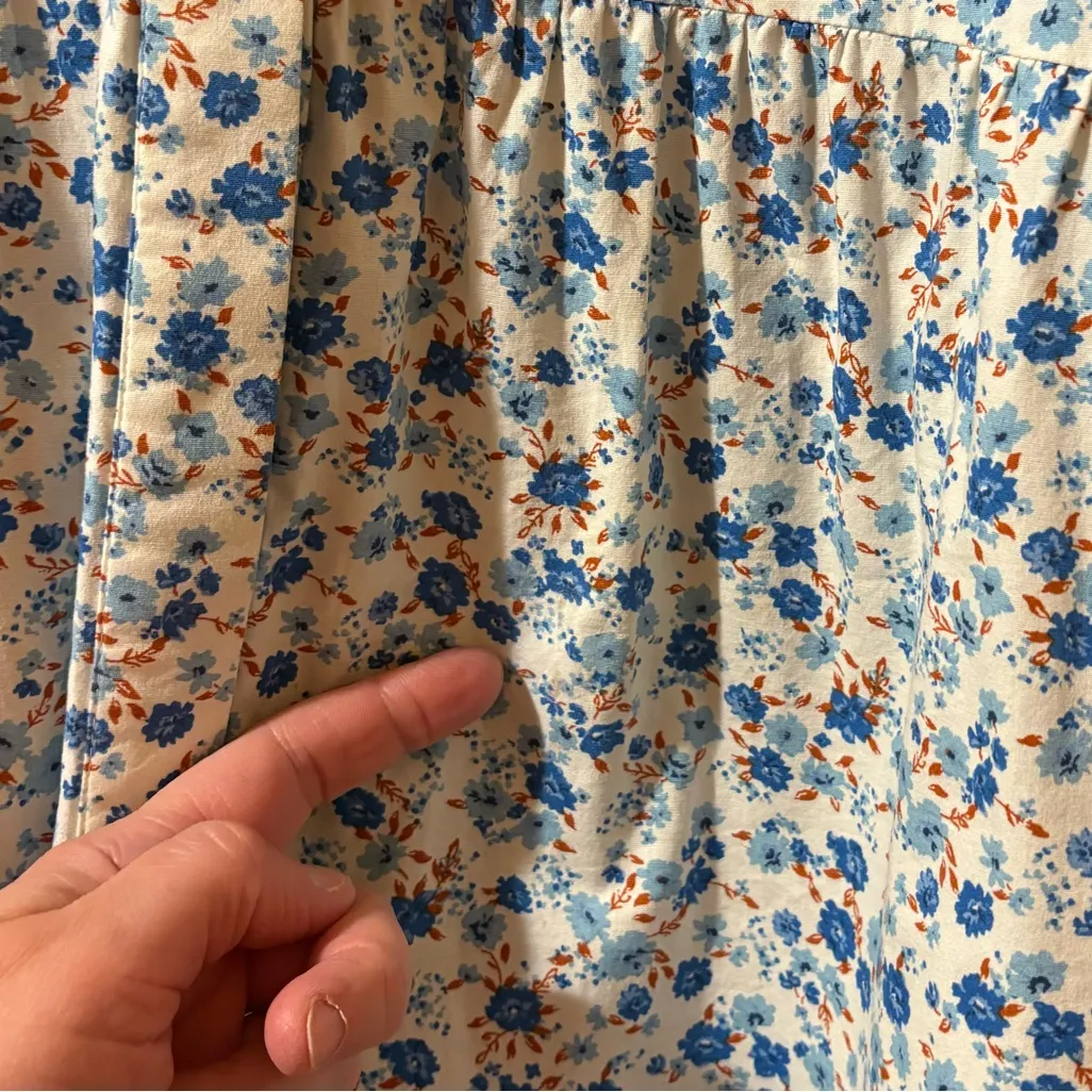 Tuckernuck Calico Floral Royal Shirt Dress - Image 10