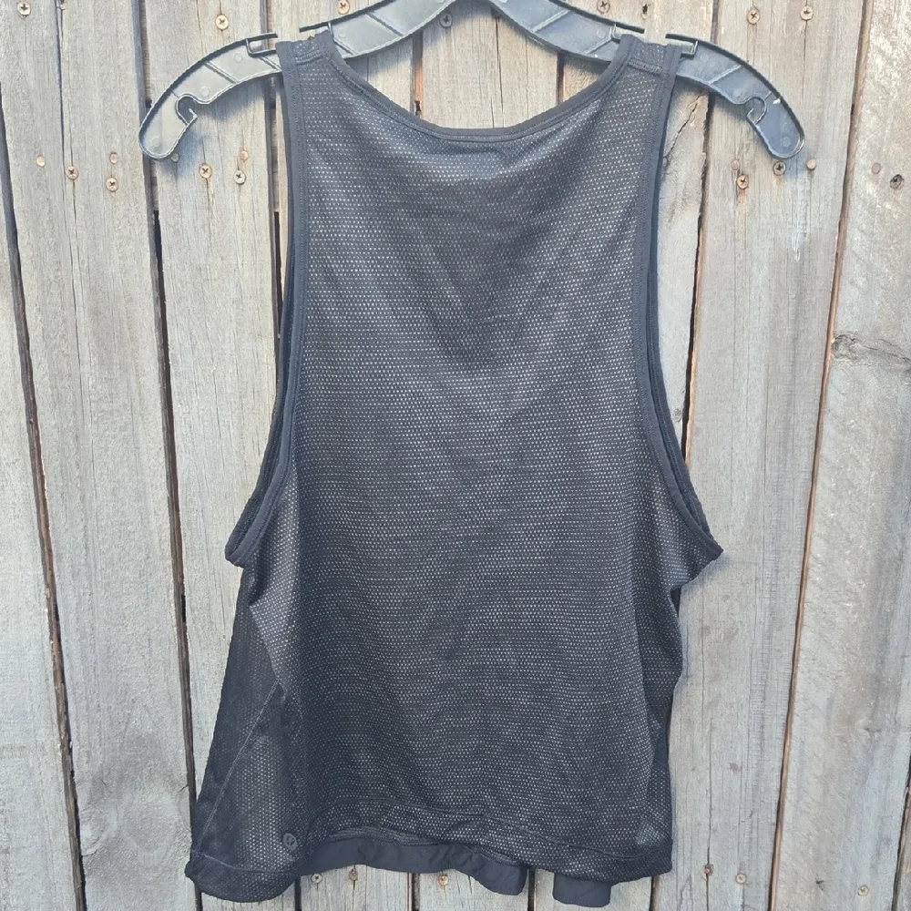 Lululemon Athletica Black Mesh Tank - Image 3