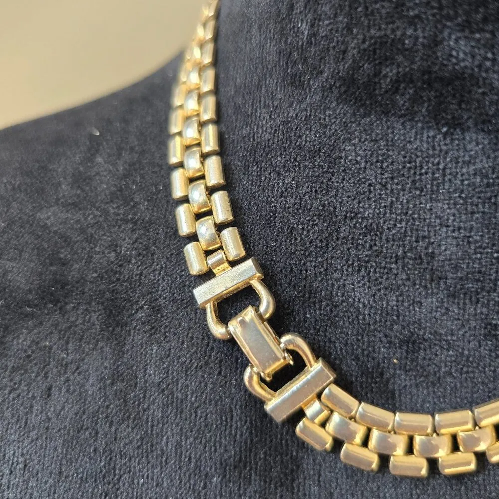 Womens Fashion Gold Tone Jubilee Chain Choker Necklace Jewelry - Image 6