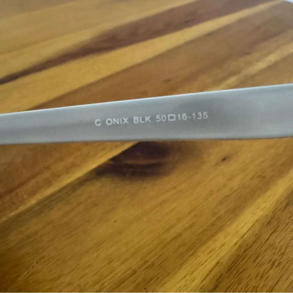 Candie’s C Onix BLK Black Half rim cat eye eyeglasses frames 50 16 135 - Image 6