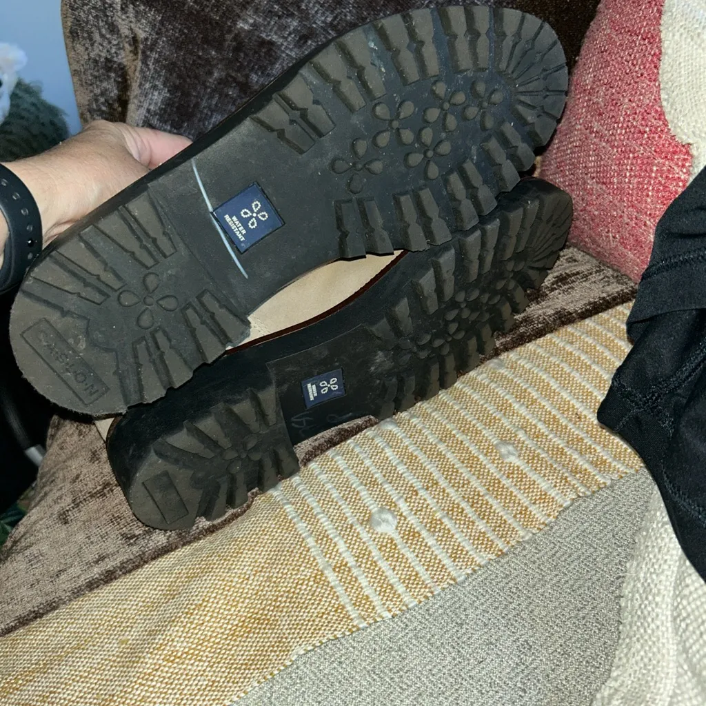 Caslon Light Tan Suede Ankle Boots - Image 6