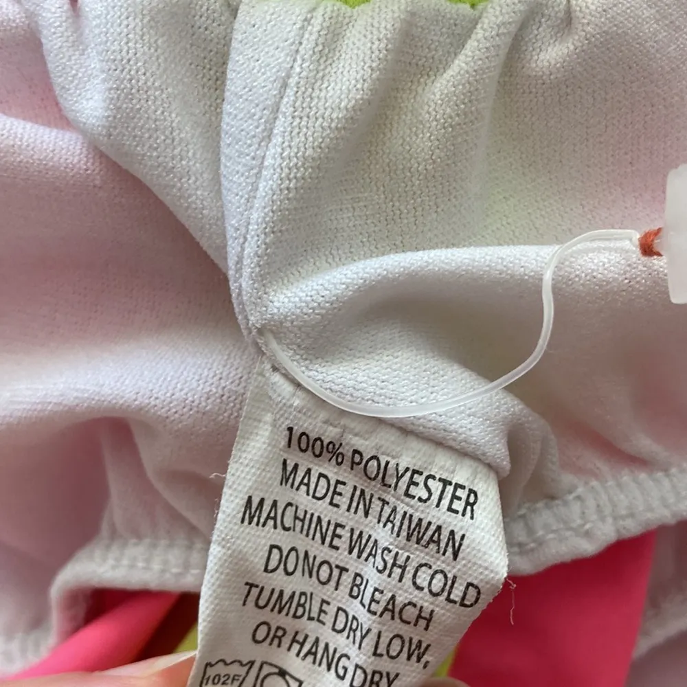 Tyler’s Hot Pink Yellow Athletic Running Shorts Lined Size Small Train Run EUC - Image 8