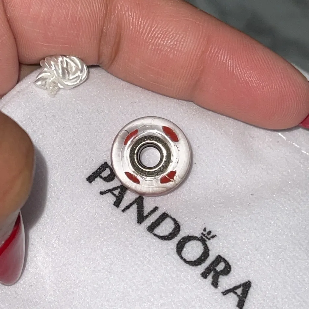 Pandora Clear Charm with Red Details - Image 3