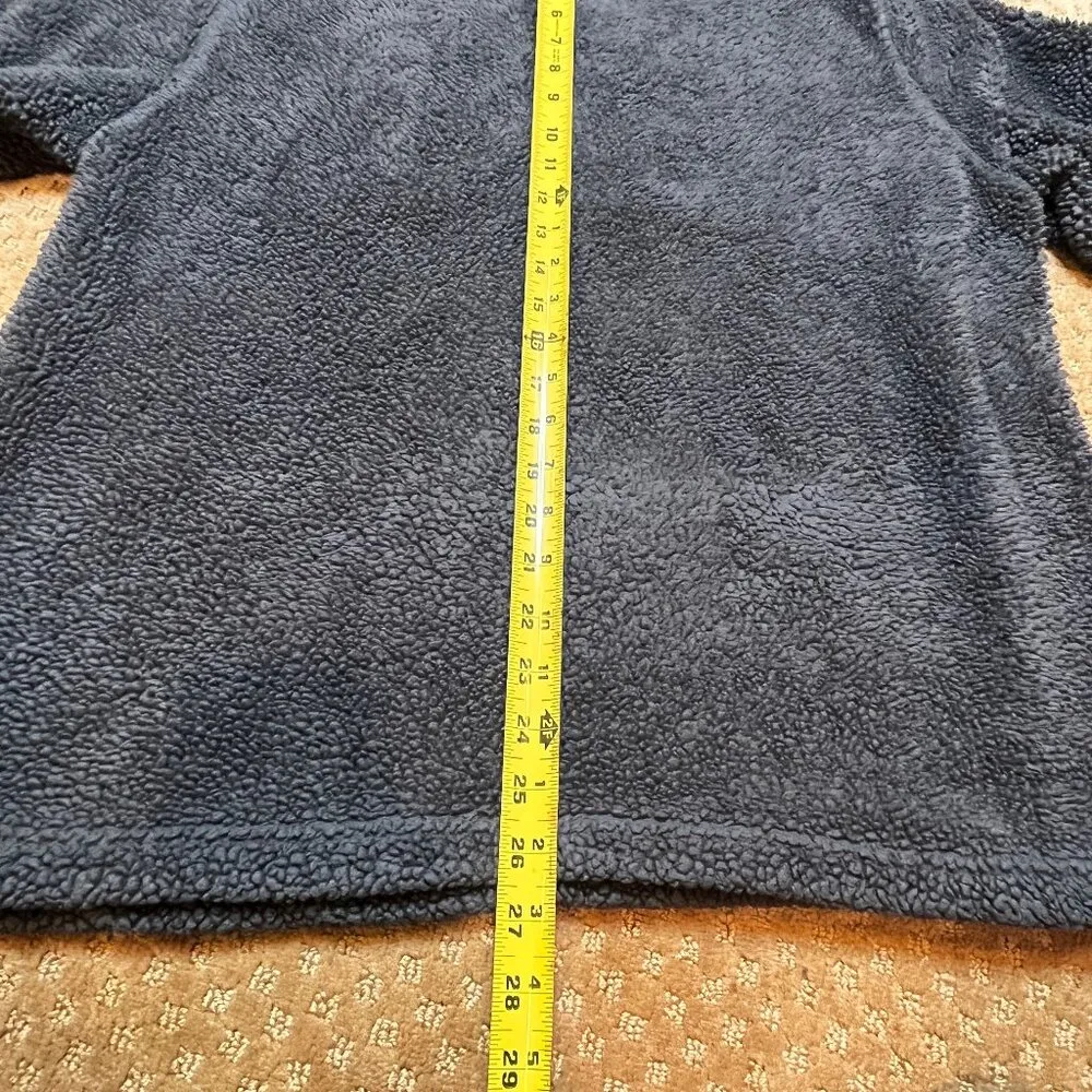 Notre Dame Sherpa Fleece Ladies SZ L Gray Embroidered 1/4 zip Sweatshirt Cozy - Image 9