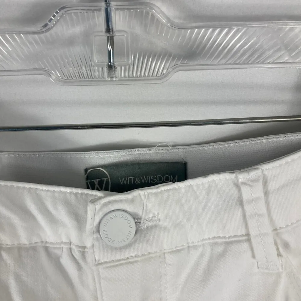Wit & Wisdom Absolution Stretch Jeans White Size 14P - Image 4