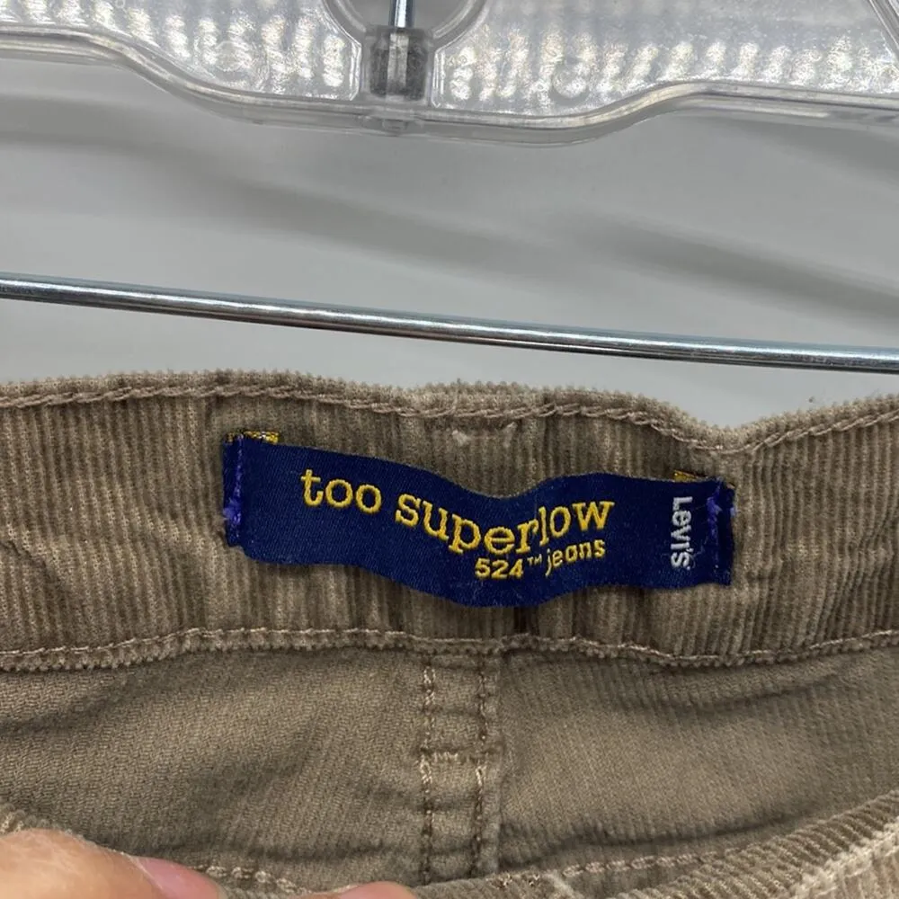 Levi’s 524 too super low corduroy skinny pants casual office comfy 30x30 - Image 3